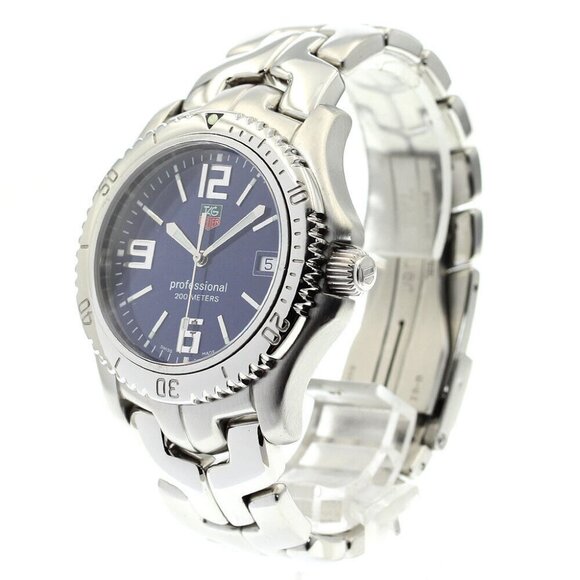 TAG HEUER Link WT1113 Date blue Dial Quartz Men's Watch_874057 - Picture 2 of 6